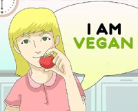 Vegan - English flashcard