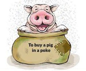 A pig in a poke