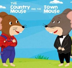 The Town Mouse and the Country Mouse - an Aesop's Fable at LELB Society to practice vocabulary and listening