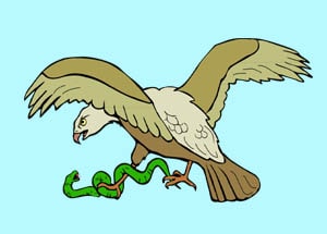 The Serpent and the Eagle - English Fairy tale to practice English with podcast and vocabulary at LELB Society