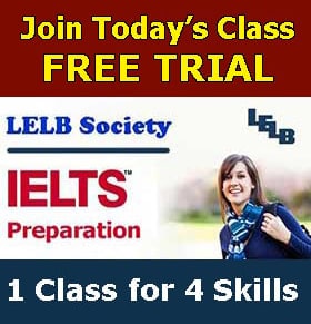 Join Todays Class with free tiral at LELB Society for IELTS TOEFL