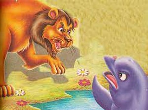 The Lion and the Dolphin English Fairy Tale from Aesop's Fables with vocabulary practice