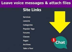 Live chat at LELB Society to leave voice messages and attach files