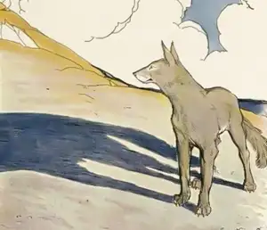 داستان گرگ و شیر برای آموزش زبان فارسی به کودکان و نوجوانان