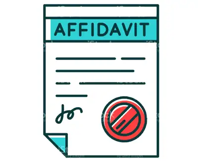 Affidavit meaning in real context as a legal term in English with synonyms and illustrations