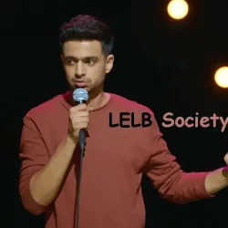 English presentation on how to do stand-up comedy successfully at LELB Society to practice speaking in English