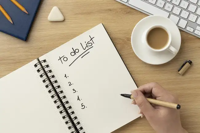 Benefits of to-do lists and getting organized
