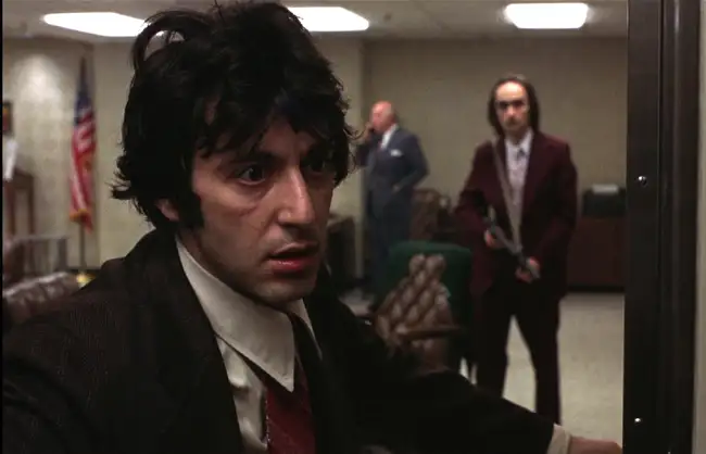 Dog Day Afternoon movie review and analysis in film criticism course forum for advanced ESL students