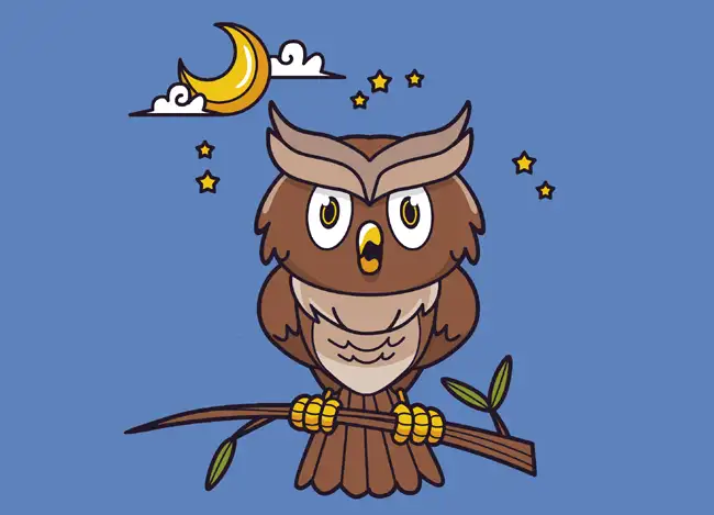 The Owl and the Birds by Aesop for ESL students with a podcast and vocabulary practice in real context