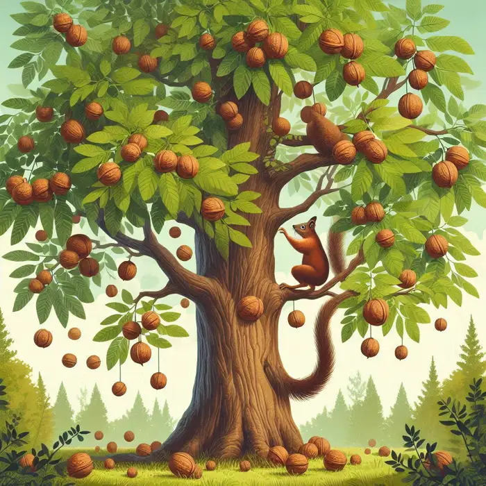 The Walnut Tree by Aesop for English Students with a video and vocabulary practice