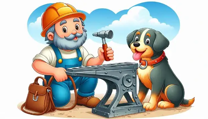 The Blacksmith and His Dog by Aesop for ESL Students