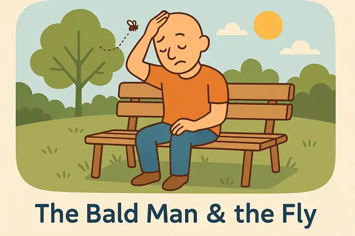 The Bald Man and the Fly by Aesop with a Video