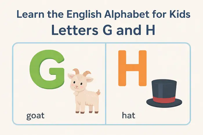 English Alphabet for Kids - Lesson 4 (Letters G & H) with Bita Hariri