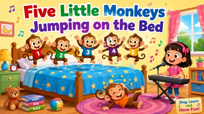 Five Little Monkeys” | Kids’ Song Lesson