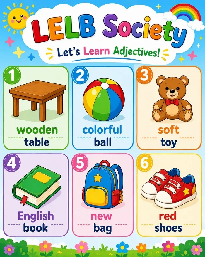 English for Kids: Learn Simple Adjectives and Objects