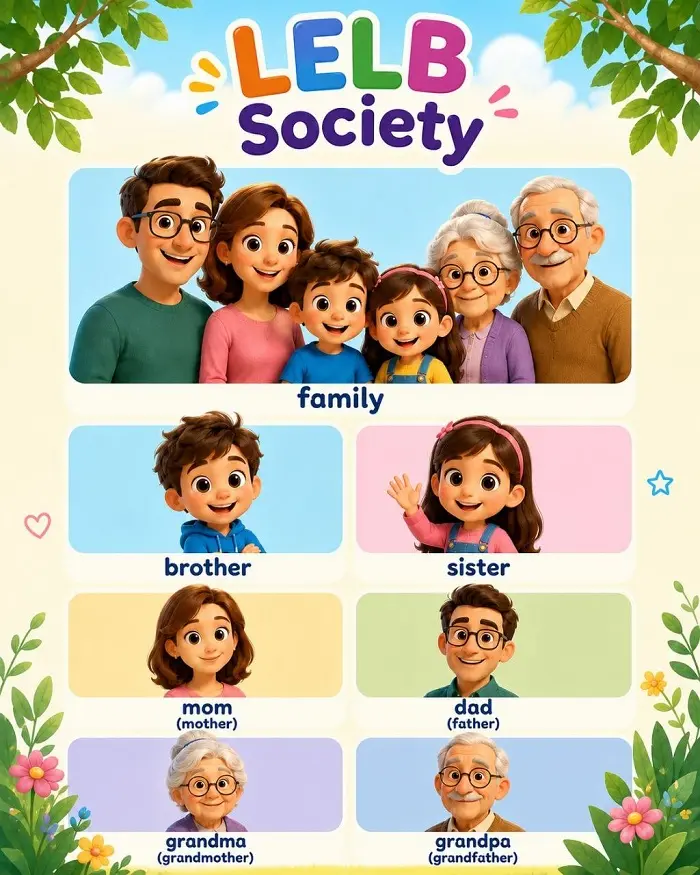 English for Kids on Family Members with Video