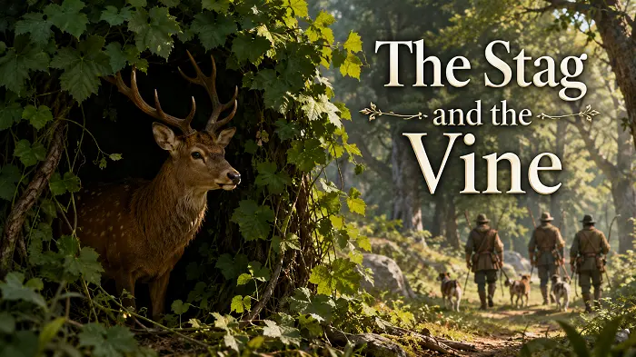 The Stag and the Vine by Aesop with Video and Vocabulary