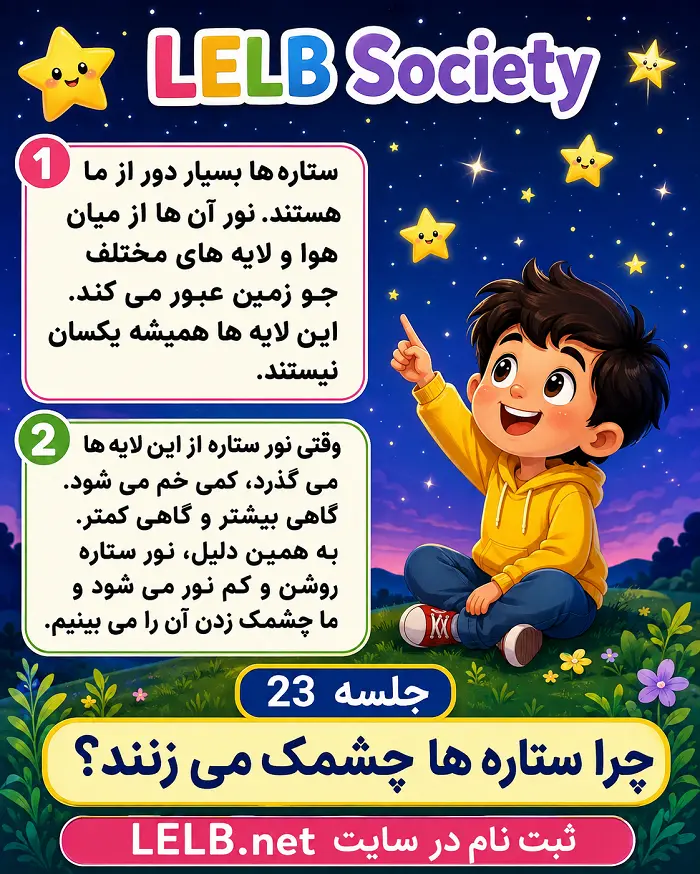 چرا ستاره ها چشمک می زنند؟ | آموزش فارسی به کودکان با ویدیو