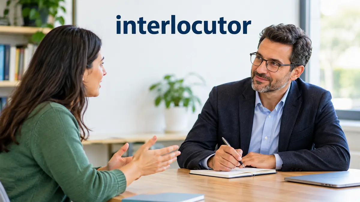 Interlocutor Definition in Context with Images & Video