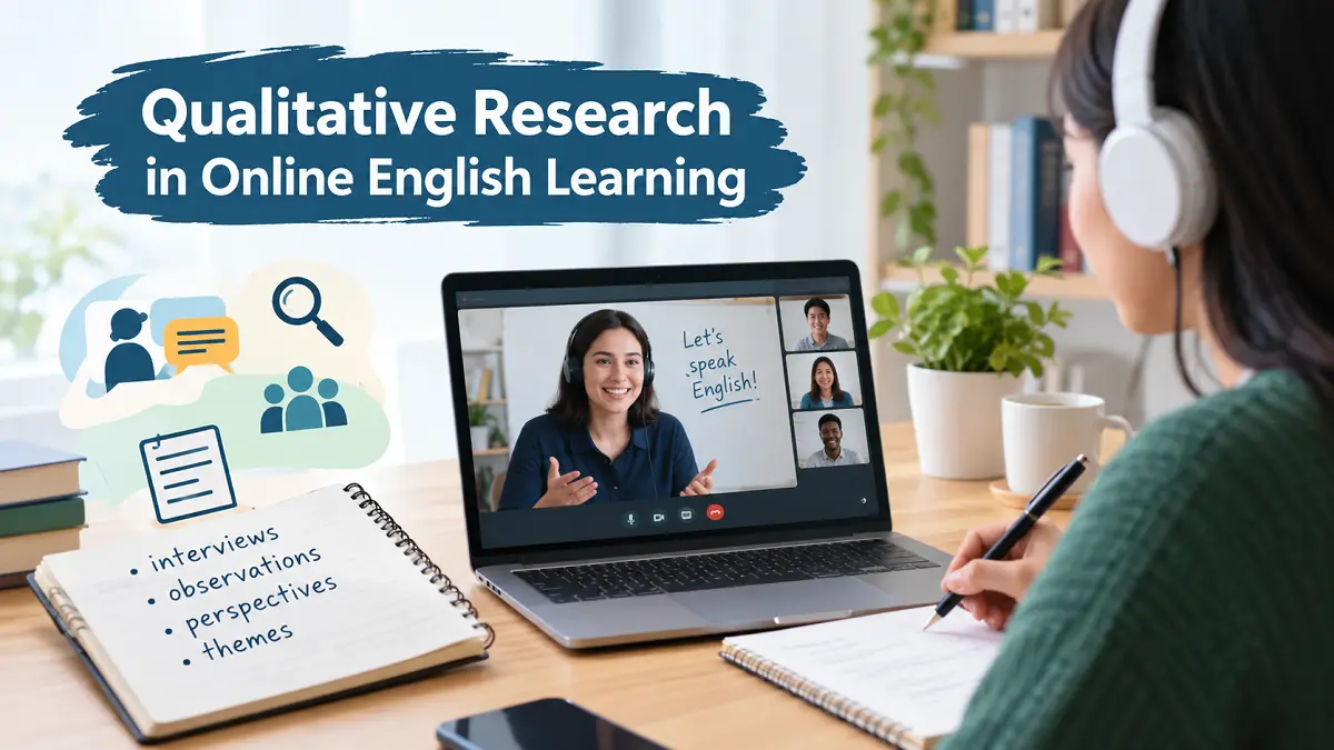 Qualitative Research Methodology in Online English Learning