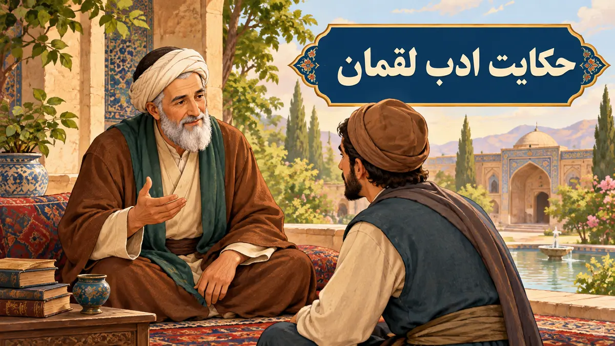 ادب لقمان | بازنویسی ساده و امروزی یک حکایت از گلستان سعدی
